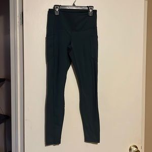 EUC yogalicious lux small leggings yoga pants tights green